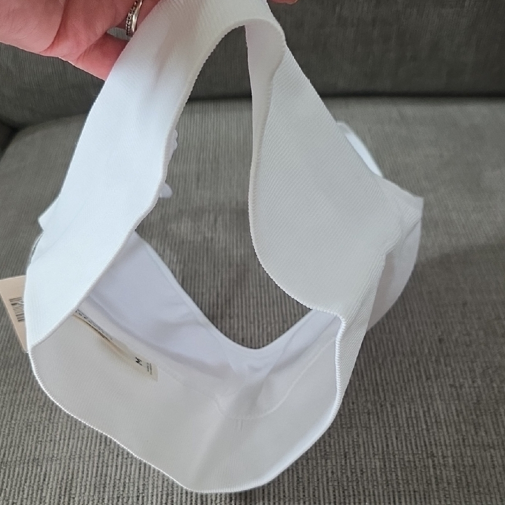 Aeropostale White Bralette With Spaghetti Straps, Seamless, Size Med, NWT - Picture 12 of 15
